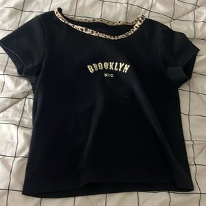john galt black brooklyn crop top